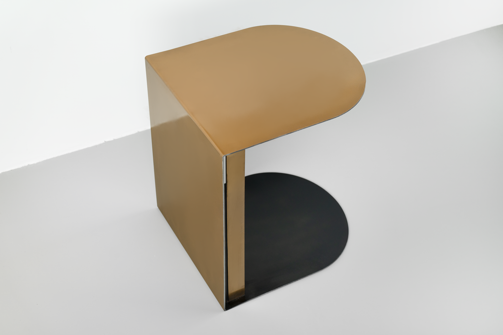 Painted Steel Side Table - B E N T