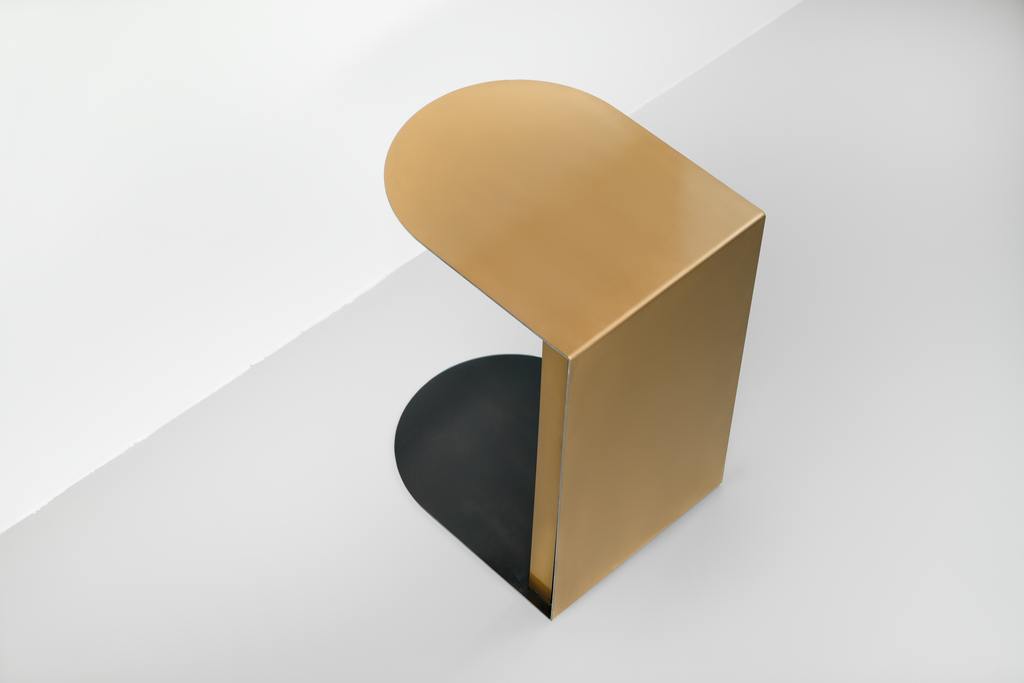 Painted Steel Side Table - B E N T