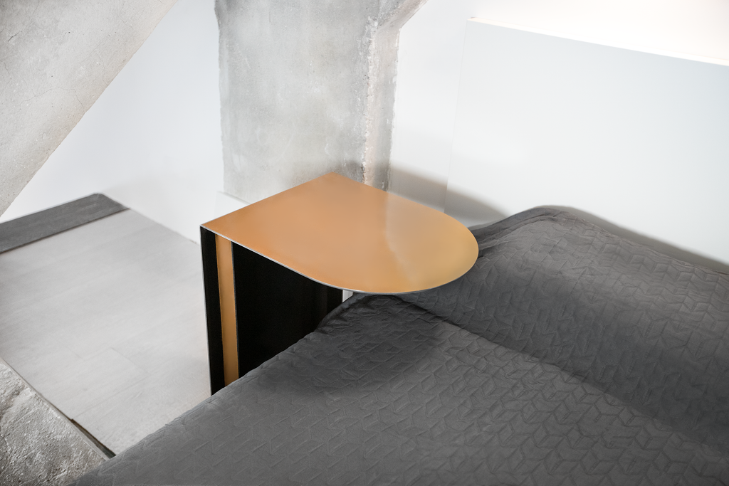 Painted Steel Side Table - B E N T