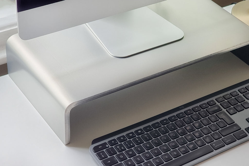 Monitor Stand - Heavy-duty Titanium Finish - B E N T