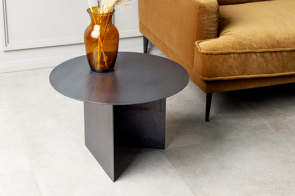Round Low Side Table - V Shape base - B E N T