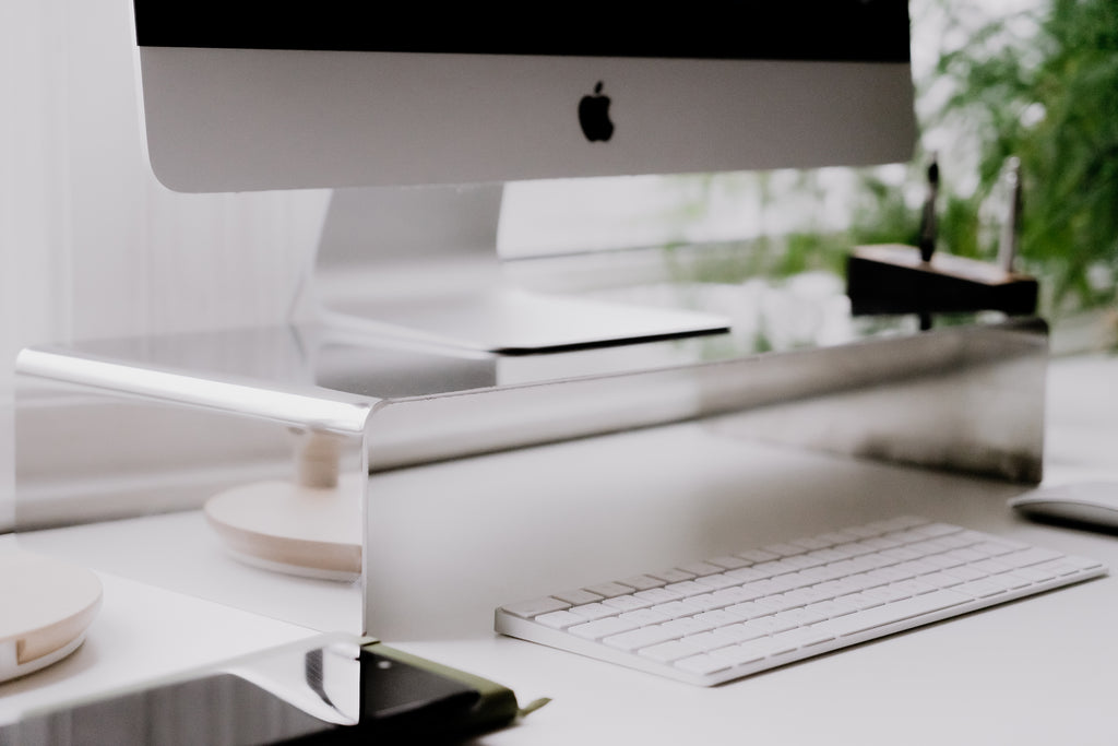 Monitor stand - Polished steel - B E N T
