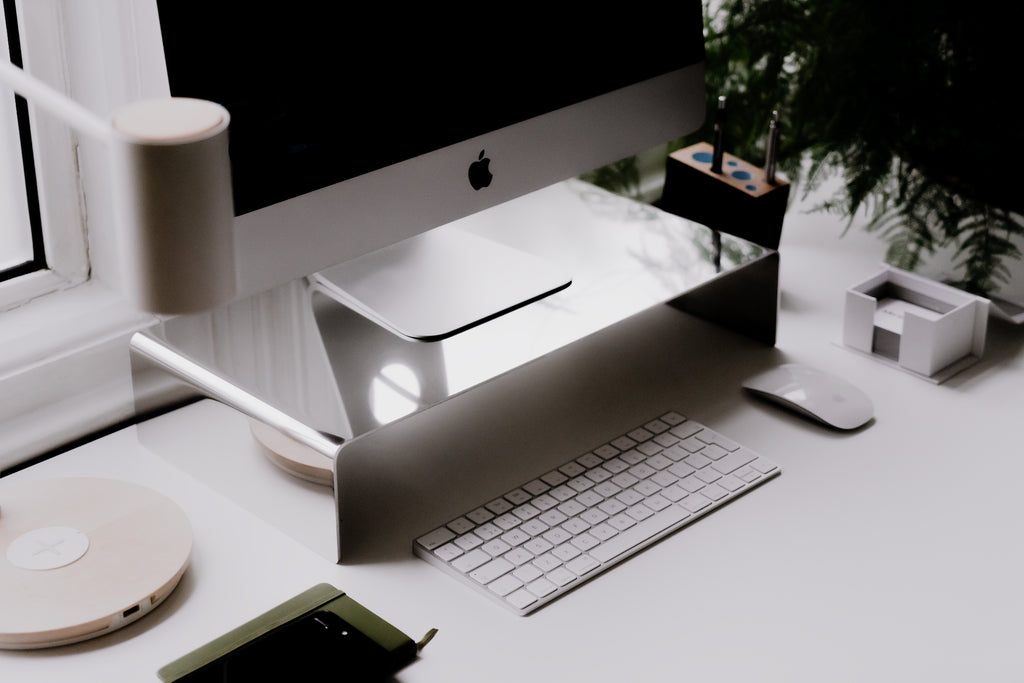 Monitor stand - Polished steel - B E N T