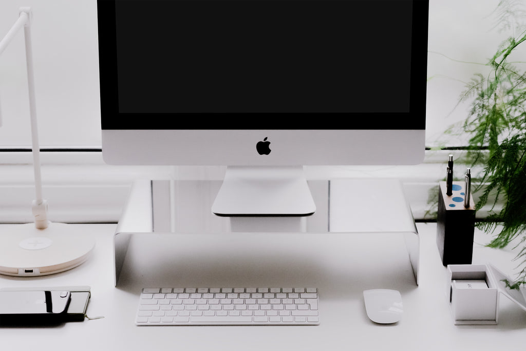 Monitor stand - Polished steel - B E N T