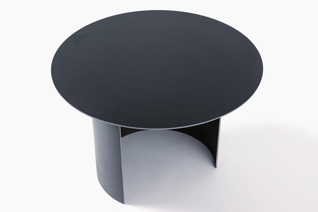 Round Low Side Table - C Shape base - B E N T