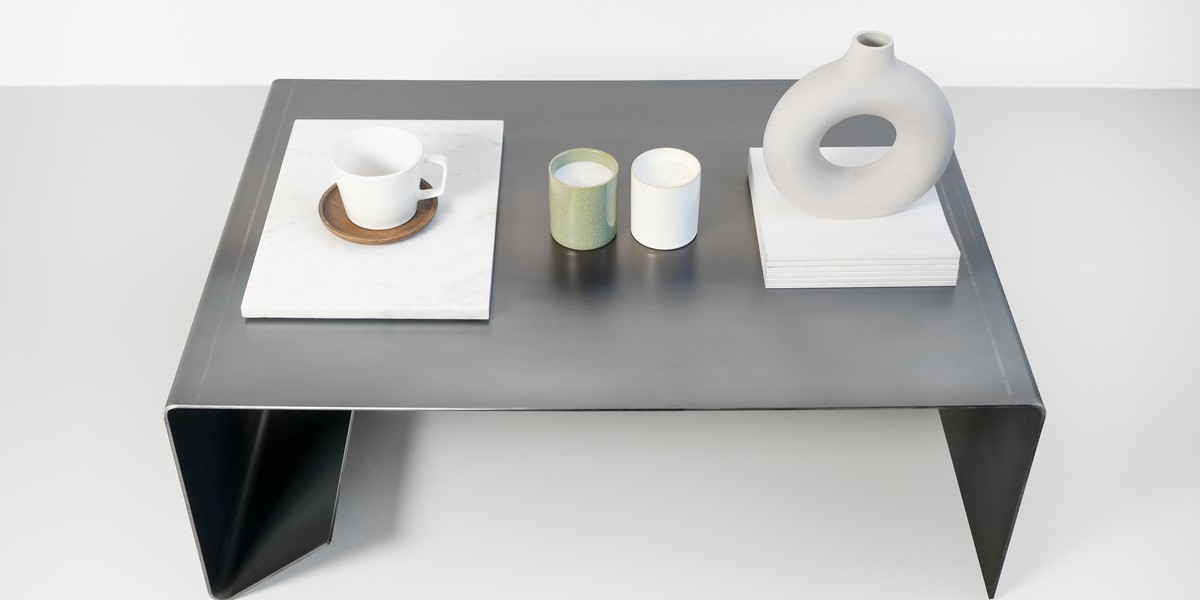Coffee sales table steel