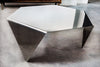 Hexagonal Coffee Table - Polished steel - B E N T