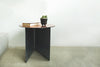 Round Painted Steel Side Table - Slim - B E N T